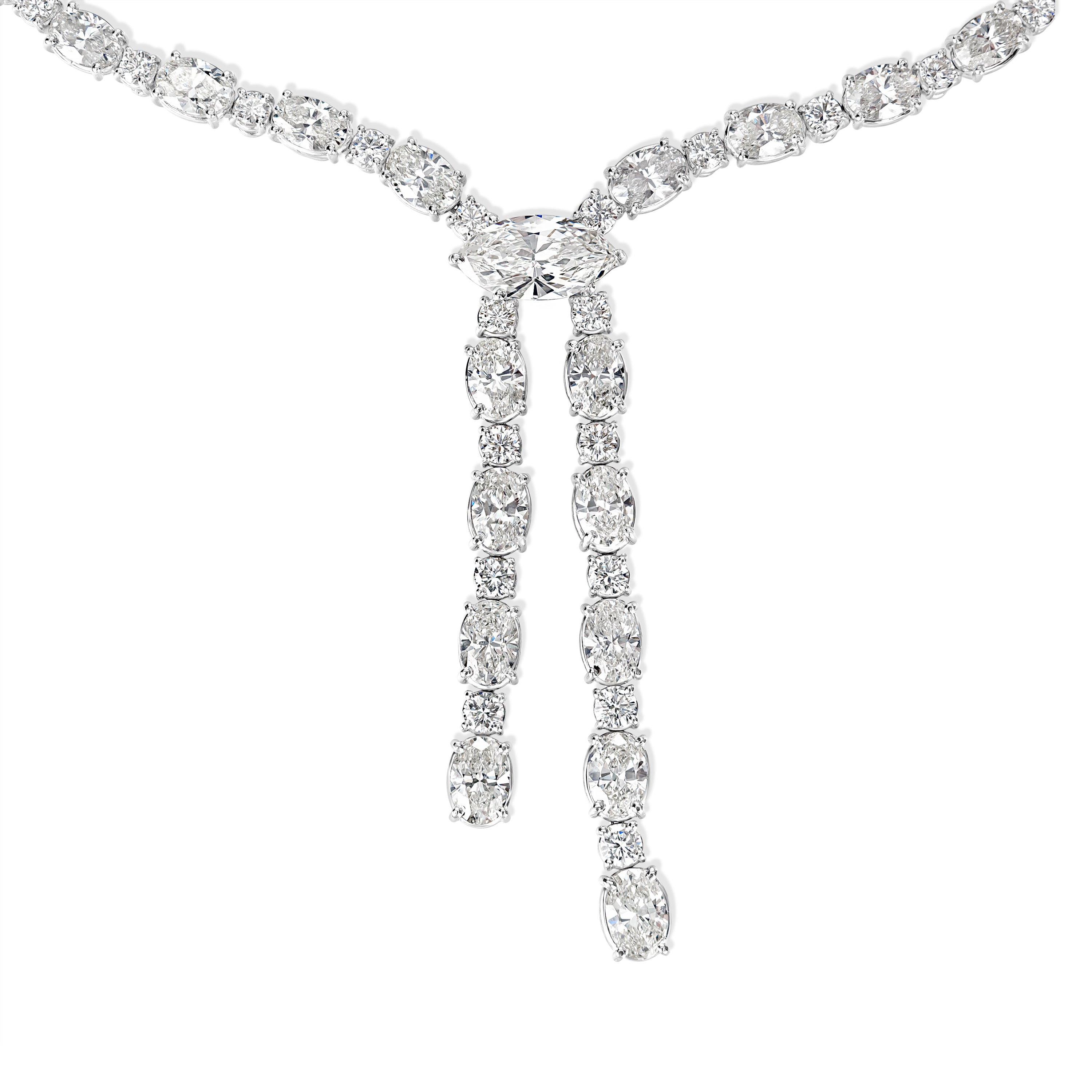 44.42 ctw Diamond Necklace in Platinum - EGL Certified