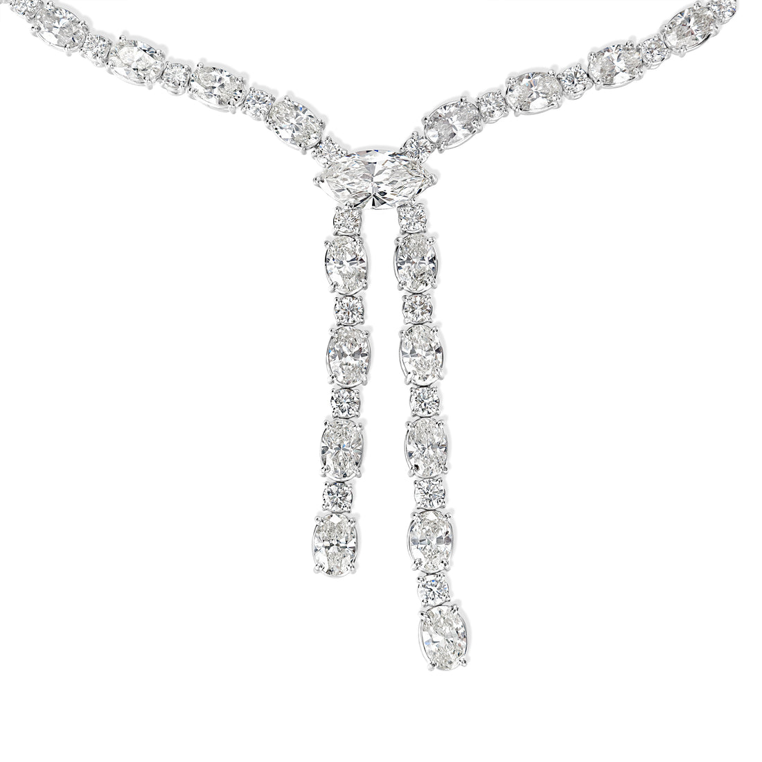 44.42 ctw Diamond Necklace in Platinum - EGL Certified