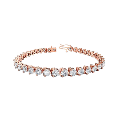 Diamond Tennis Bracelet (5.15 CT Diamonds) in Rose Gold