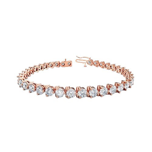 5.15 ct Diamond Tennis Bracelet in 18K Rose Gold