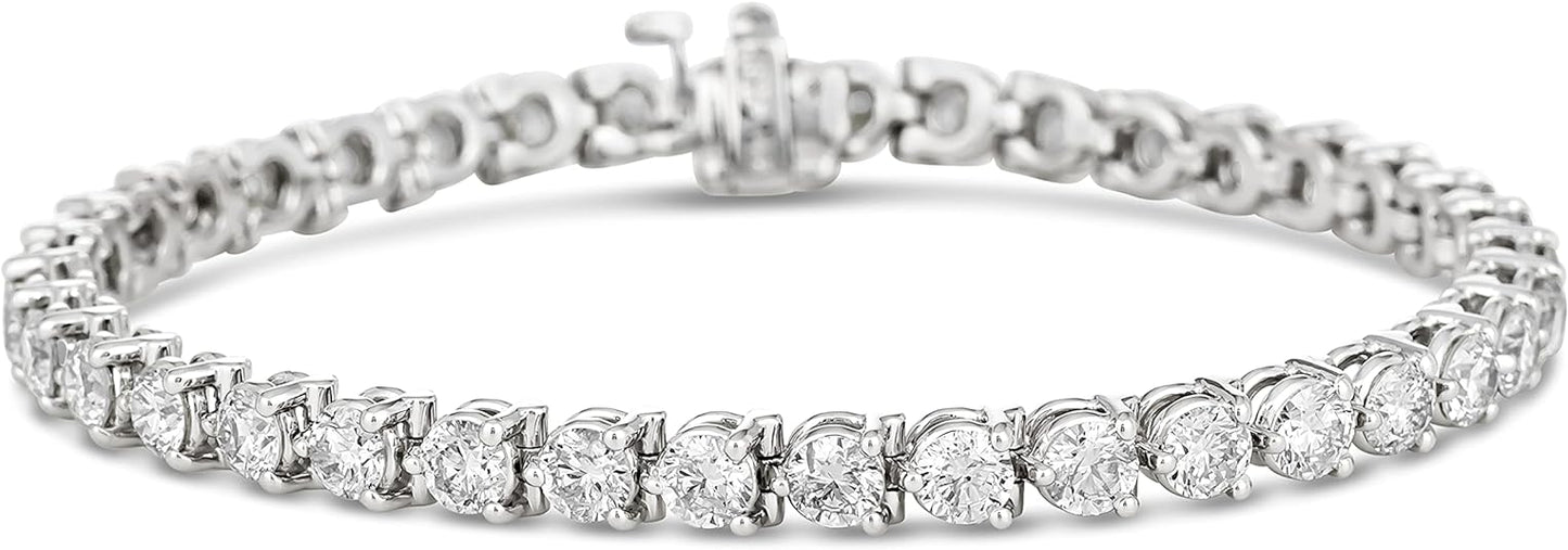 Diamond Tennis Bracelet (5.88 CT Diamonds) in White Gold