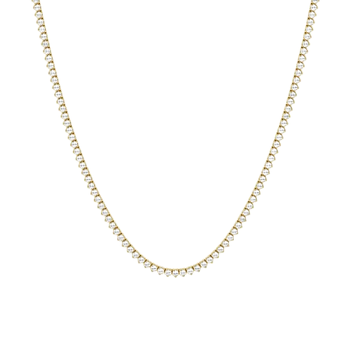 Graduated Diamond Tennis Necklace (5.75 CT Diamonds) in Yellow Gold