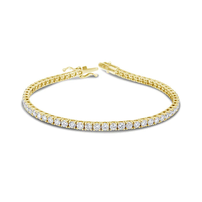 2.52 ct Diamond Tennis Bracelet in 14K Yellow Gold