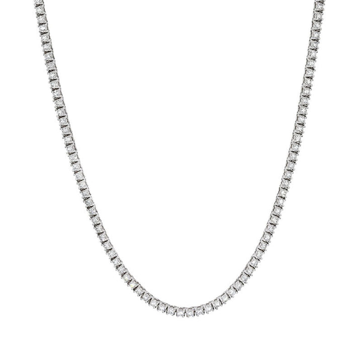 18.00 ct Diamond Tennis Necklace in 18K White Gold