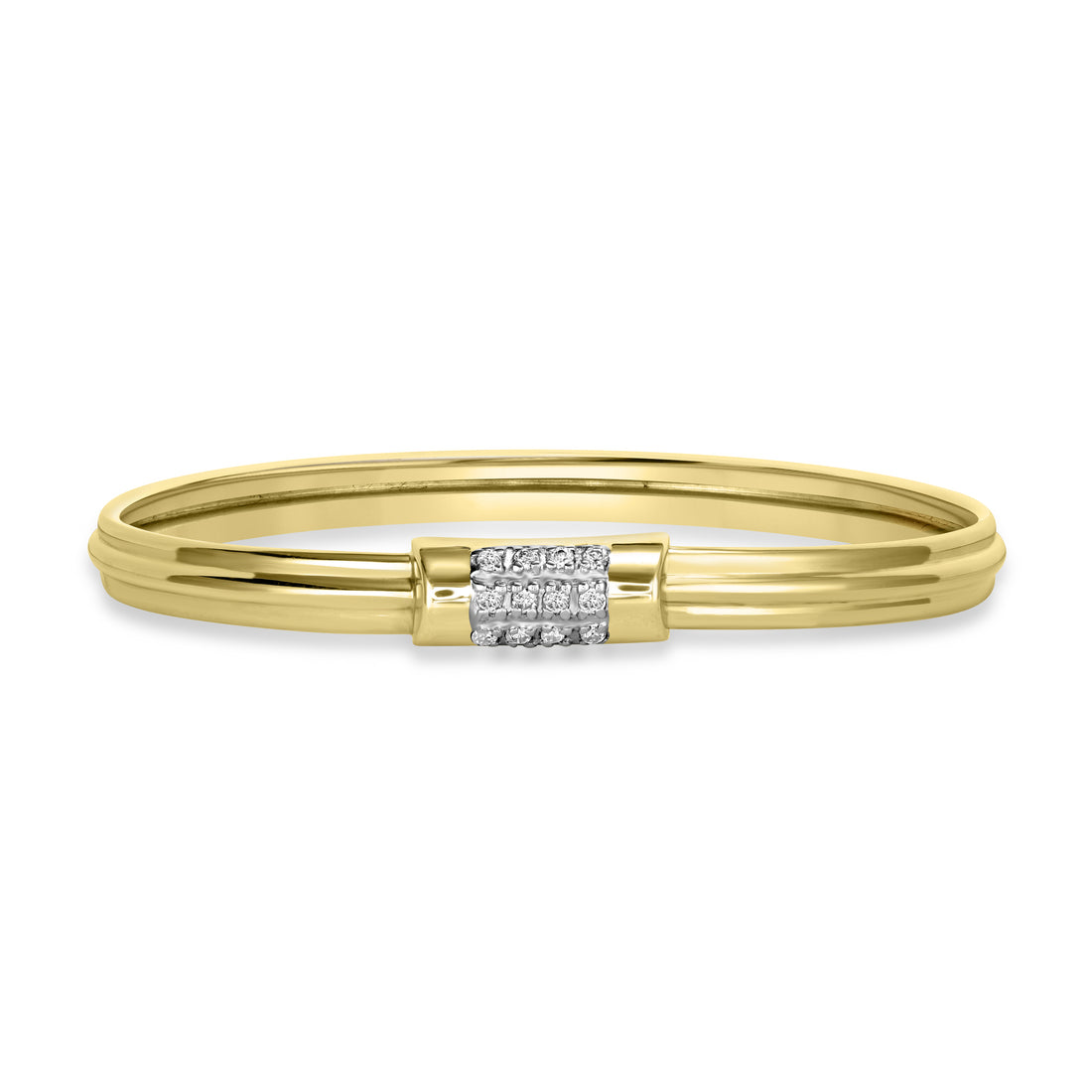 0.24 ct Diamond Bangle in 14K Yellow Gold