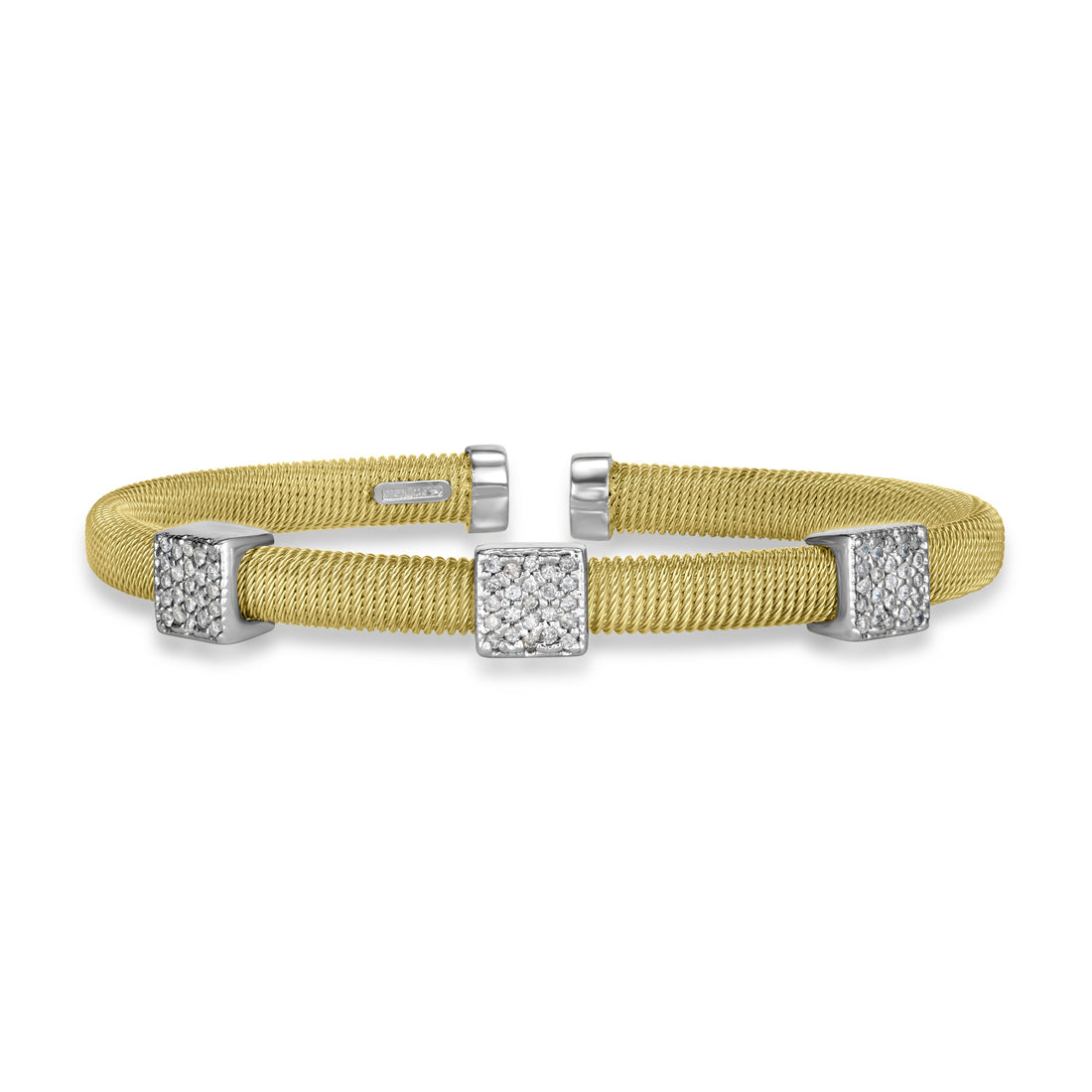0.40 ct Diamond Bangle in 14K Two Tone