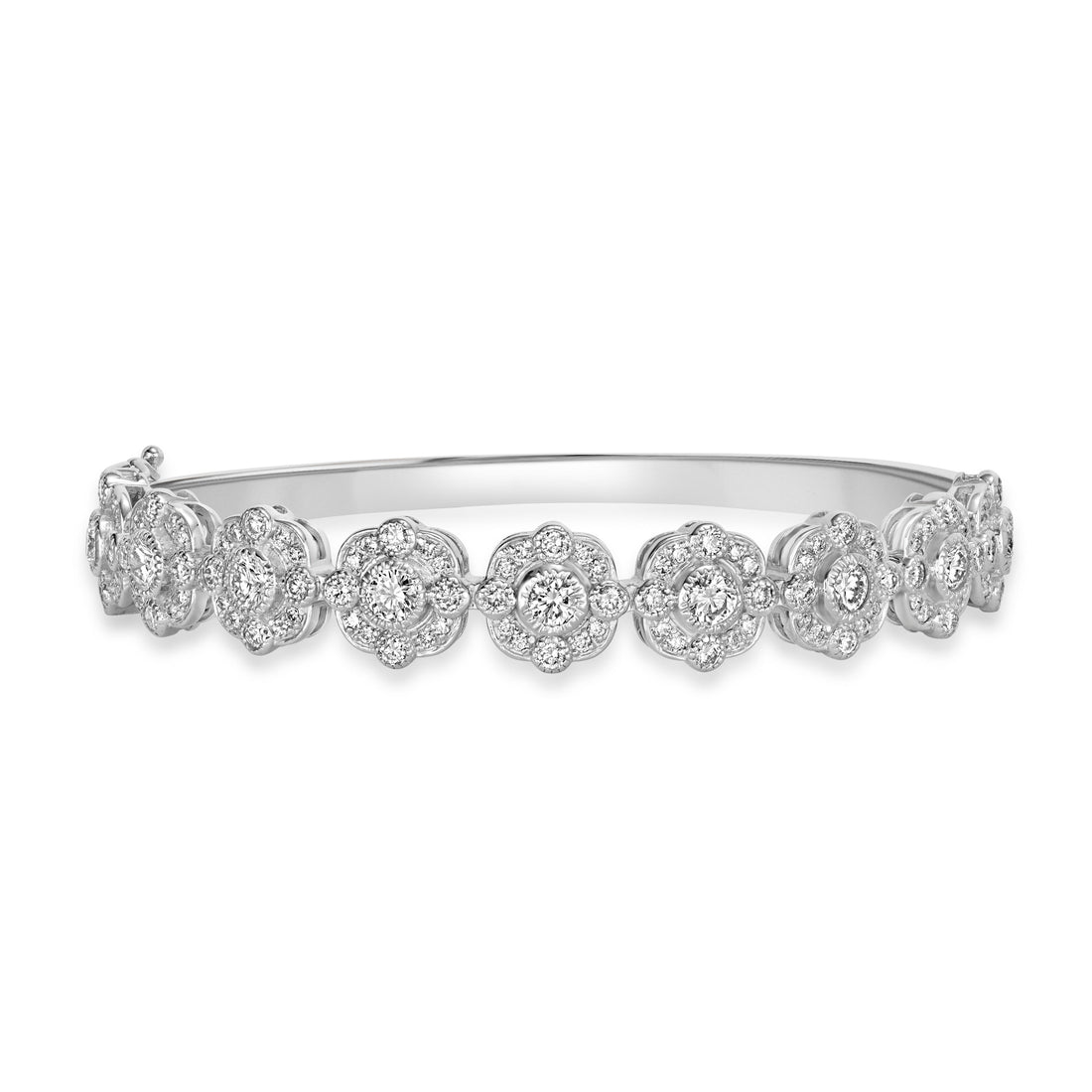 1.20 ct Diamond Bangle in 14K White Gold