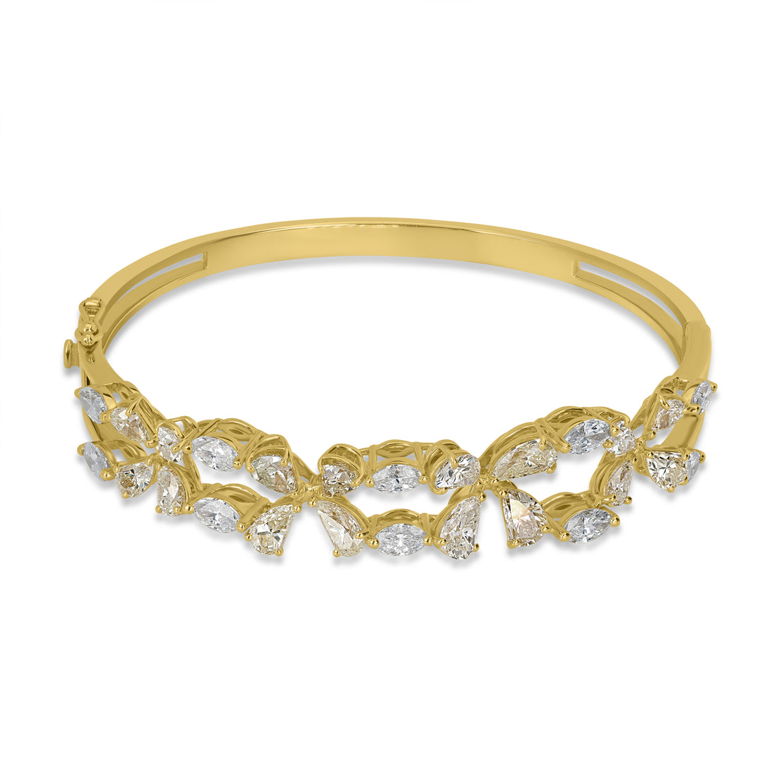 4.80 ct Diamond Bangle in 18K White Gold