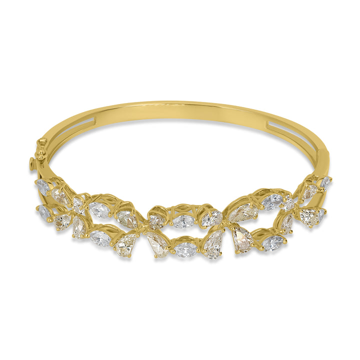 4.80 ct Diamond Bangle in 18K White Gold