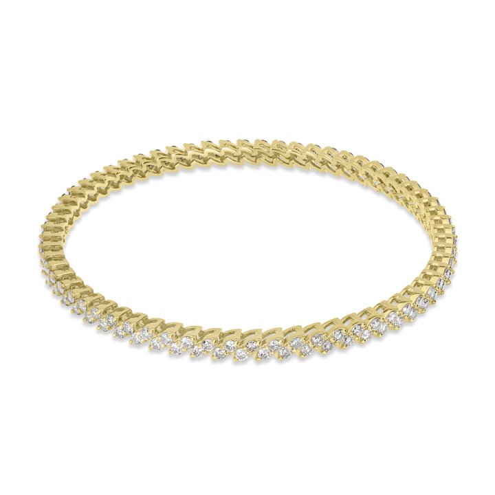 9.83 ct Diamond Bangle in 18K Yellow Gold
