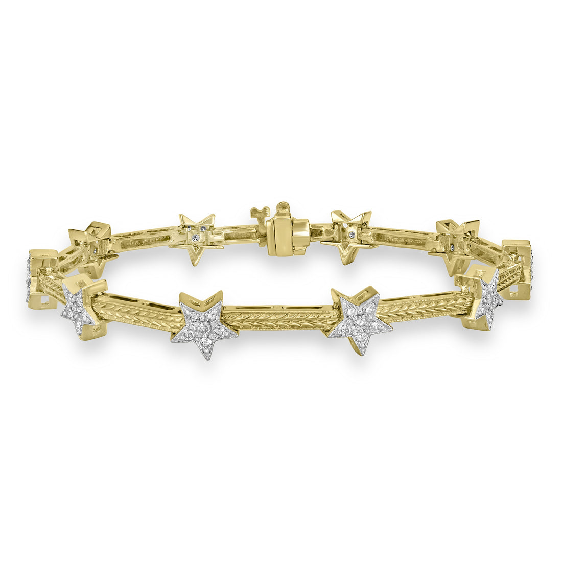 1.05 ct Star Diamond Bracelet in 14K Yellow Gold