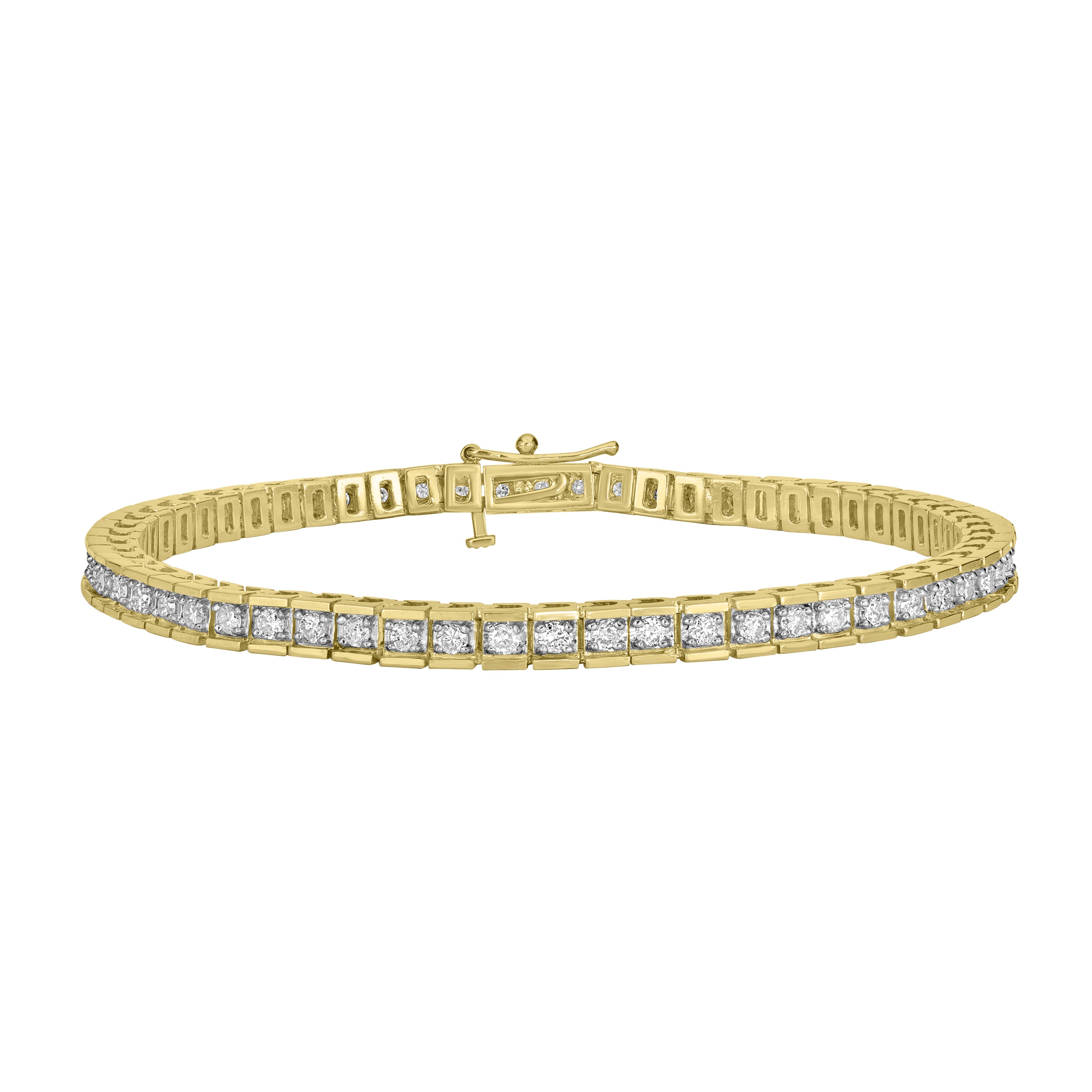 2.00 ct Diamond Bracelet in 14K Yellow Gold