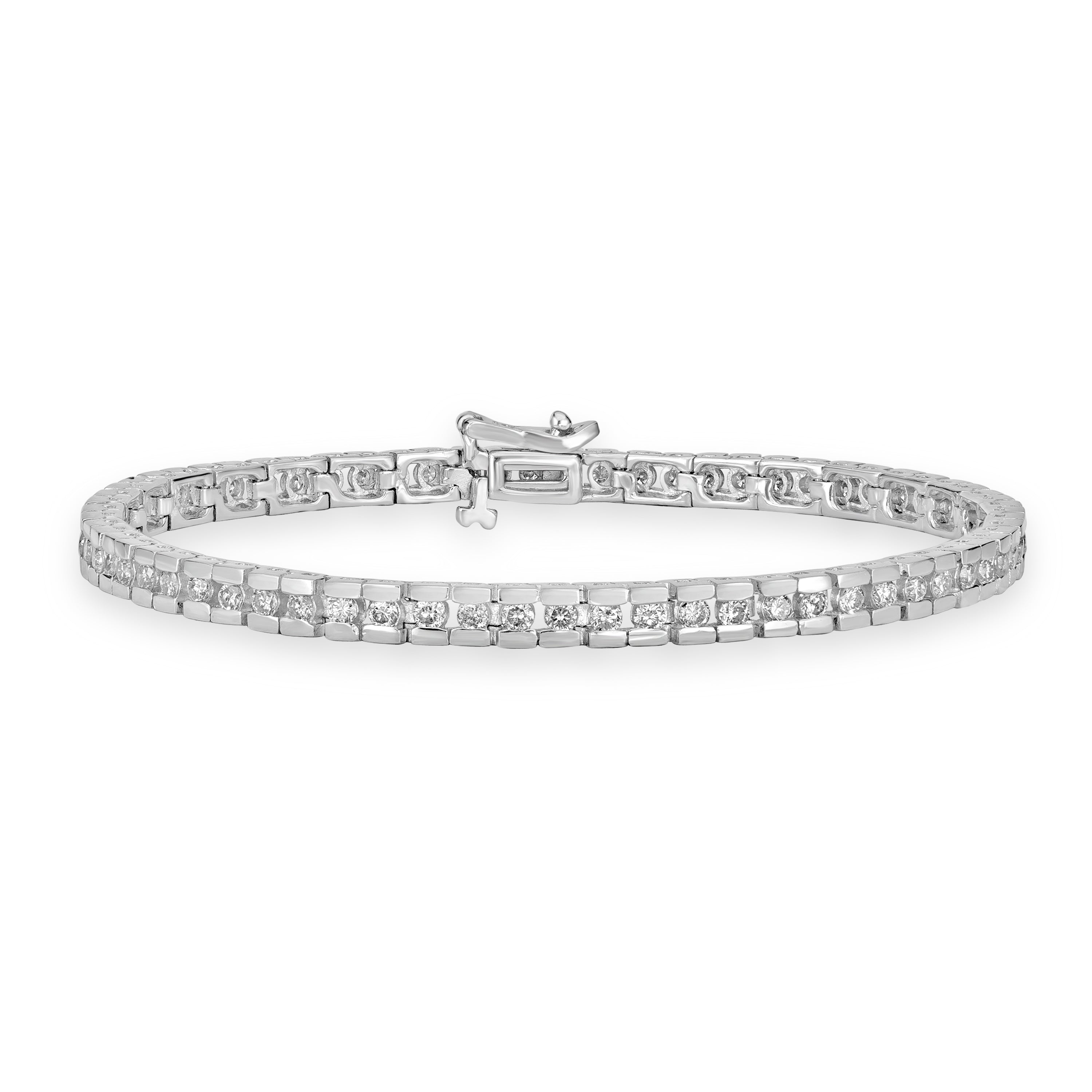 2.00 ct Diamond Bracelet in 14K White Gold