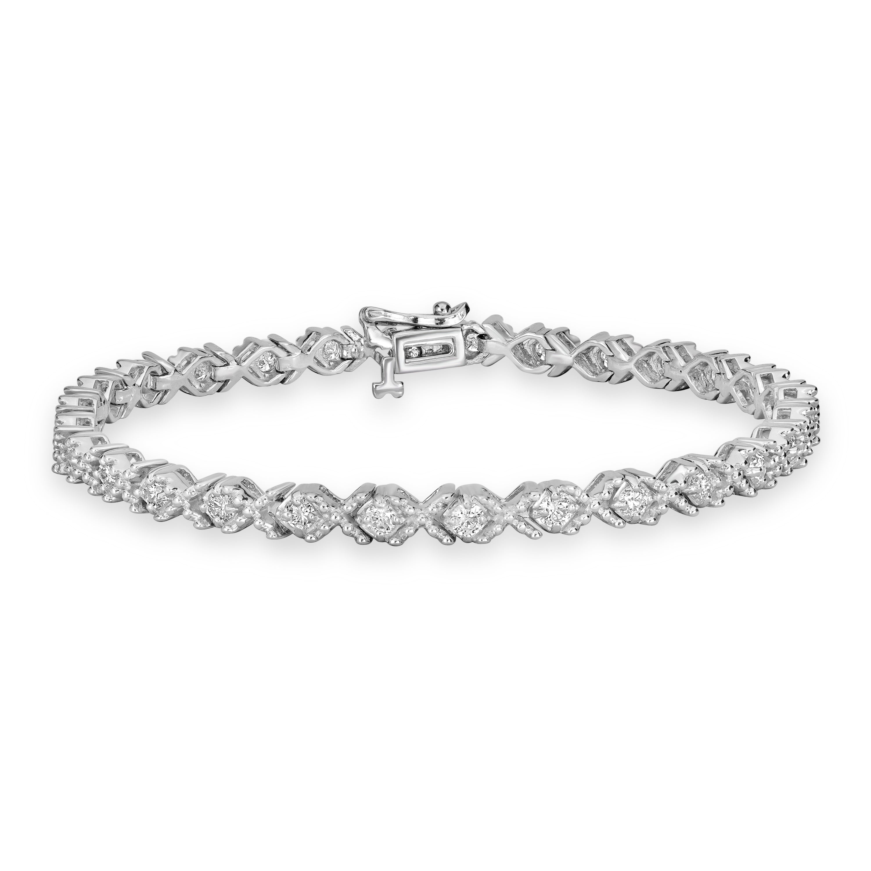 1.96 ct Diamond Bracelet in 14K White Gold