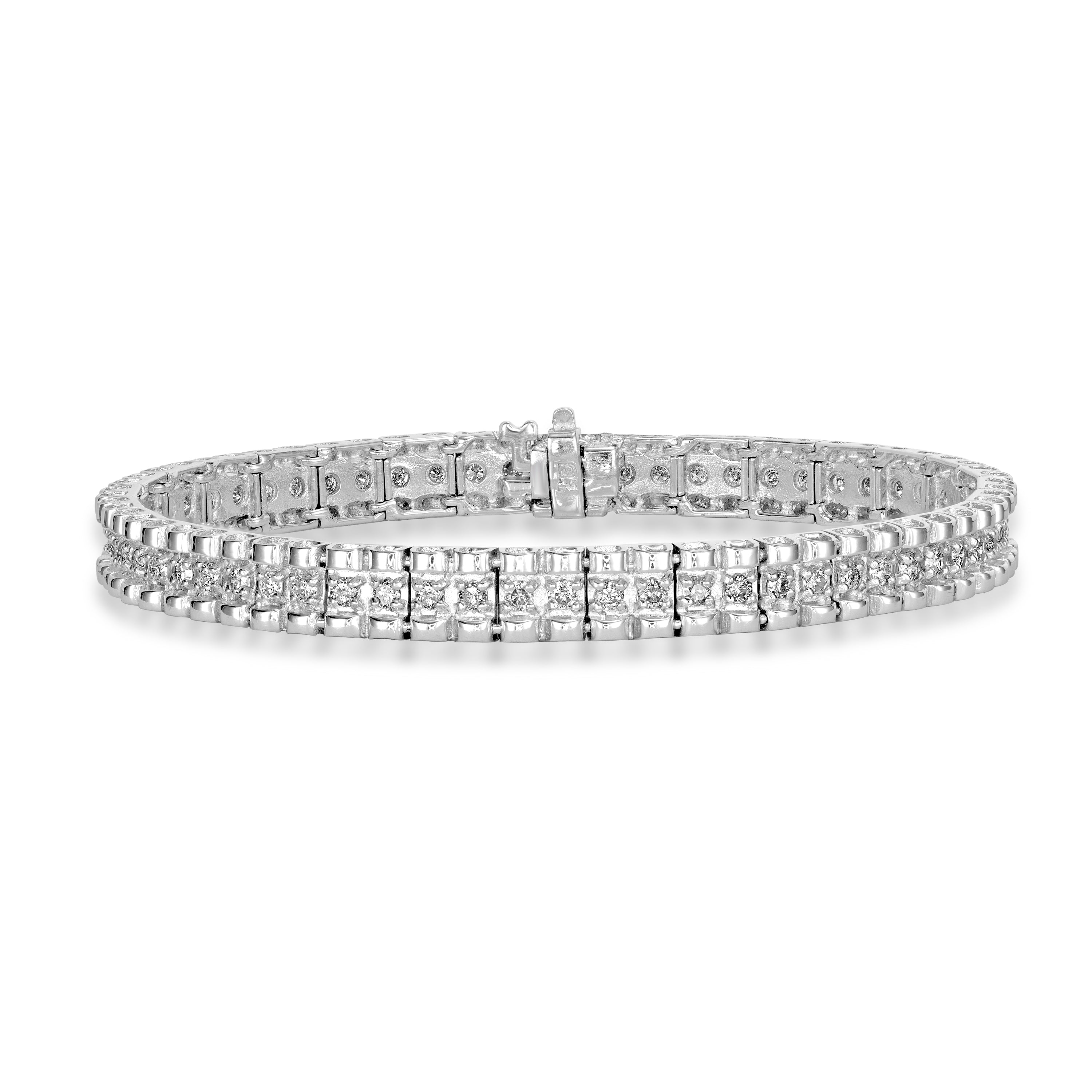 1.00 ct Diamond Bracelet in 14K White Gold
