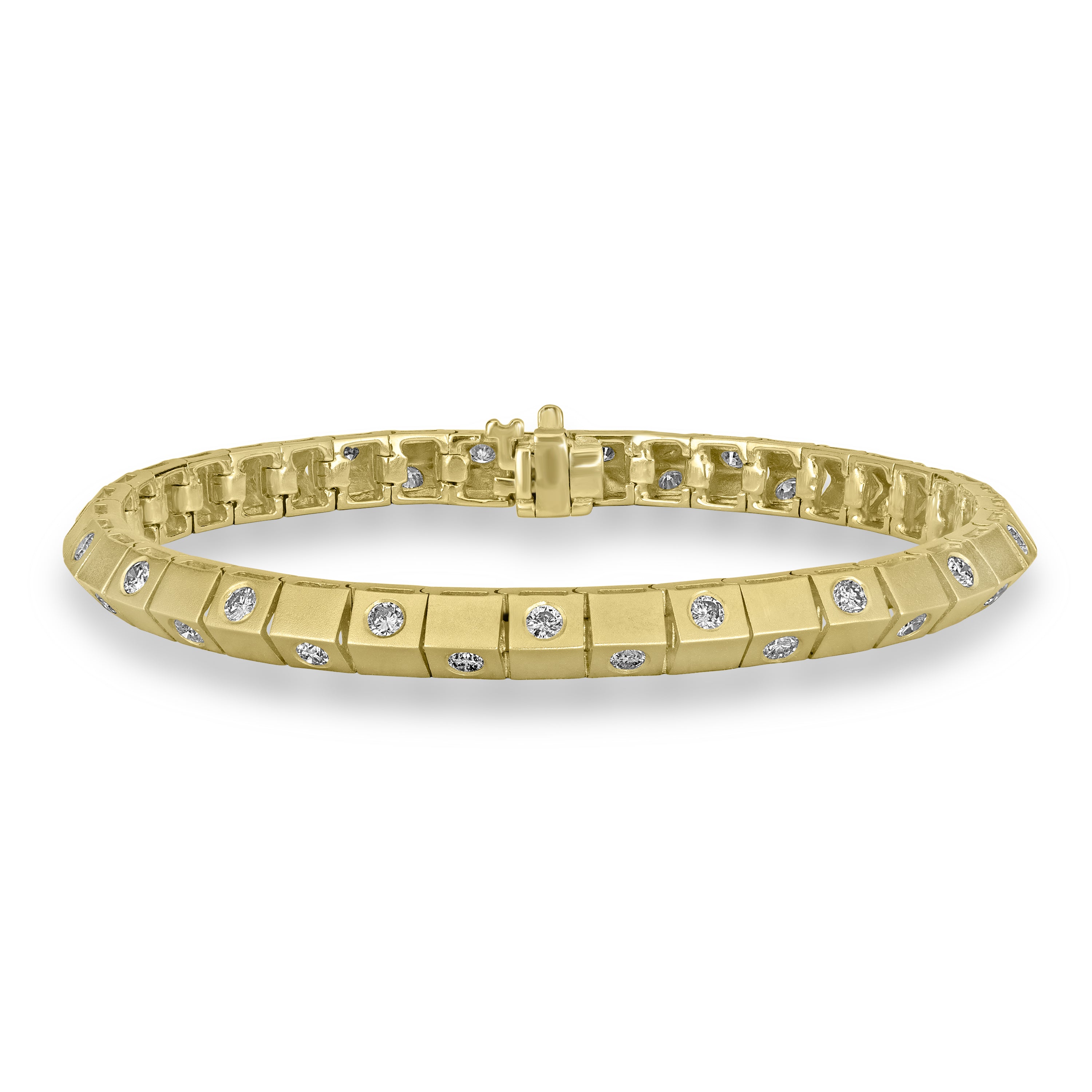 2.01 ct Diamond Bracelet in 14K Yellow Gold