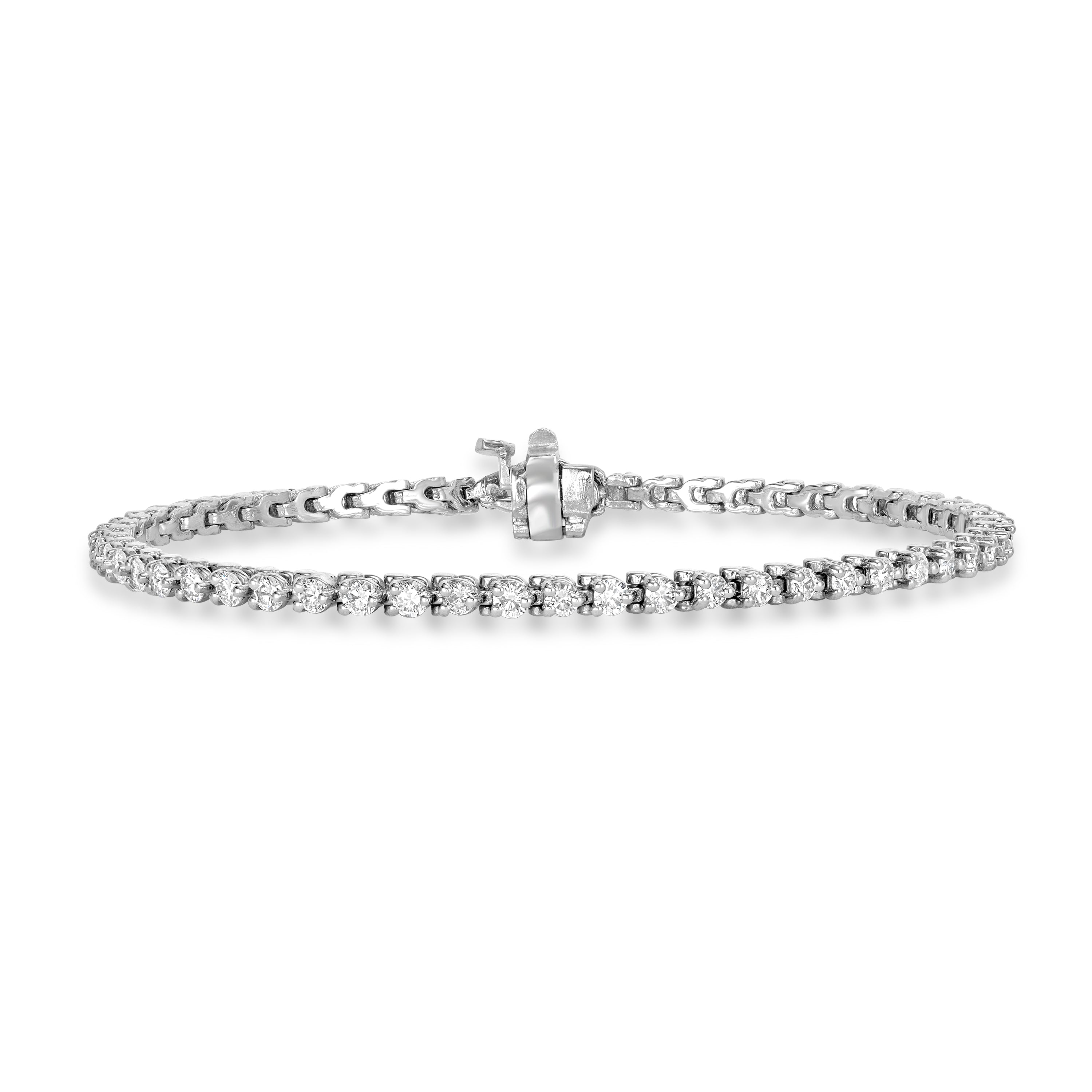 2.90 ct Tennis Diamond Bracelet in 14K White Gold