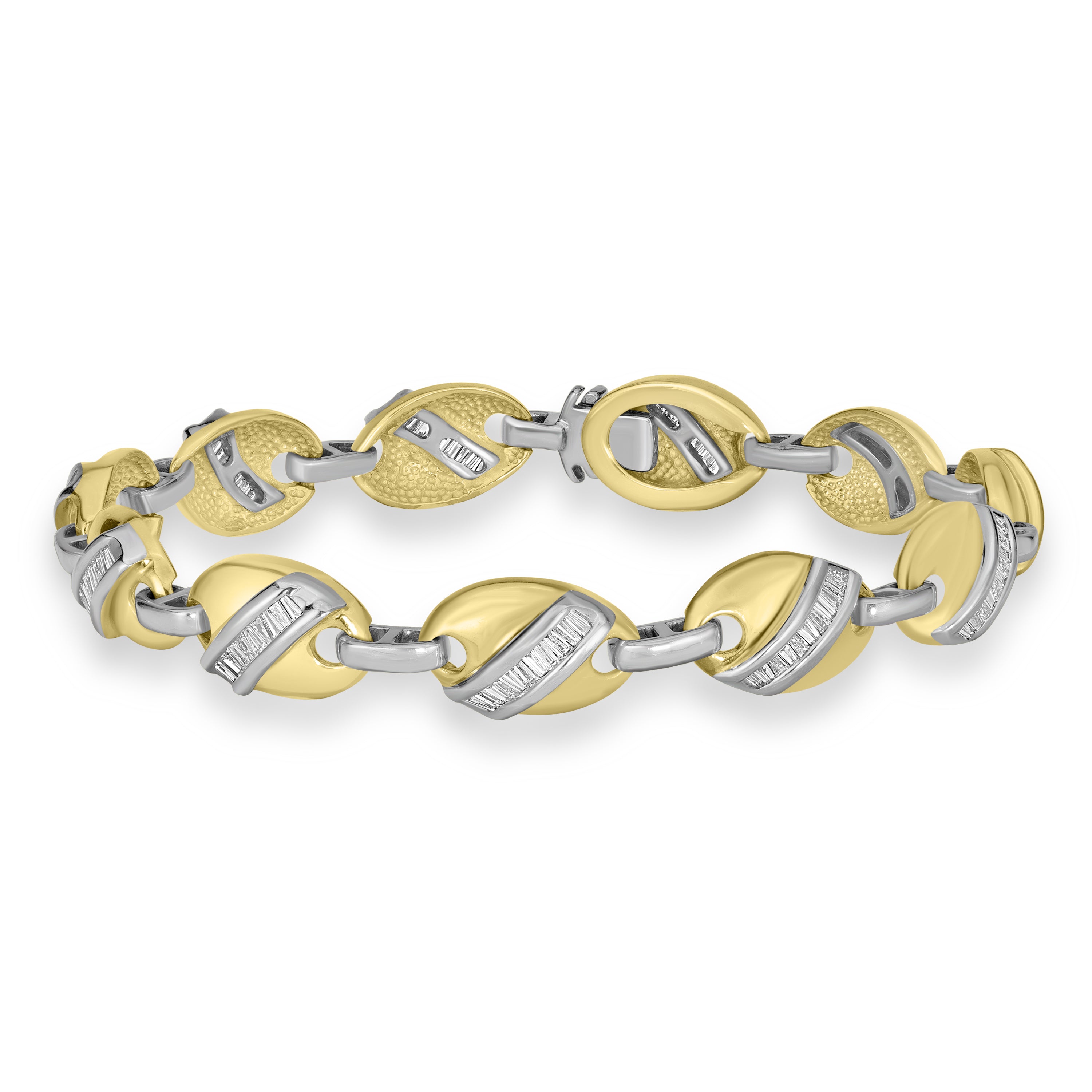 4.00 ct Diamond Bracelet in 14K Yellow Gold