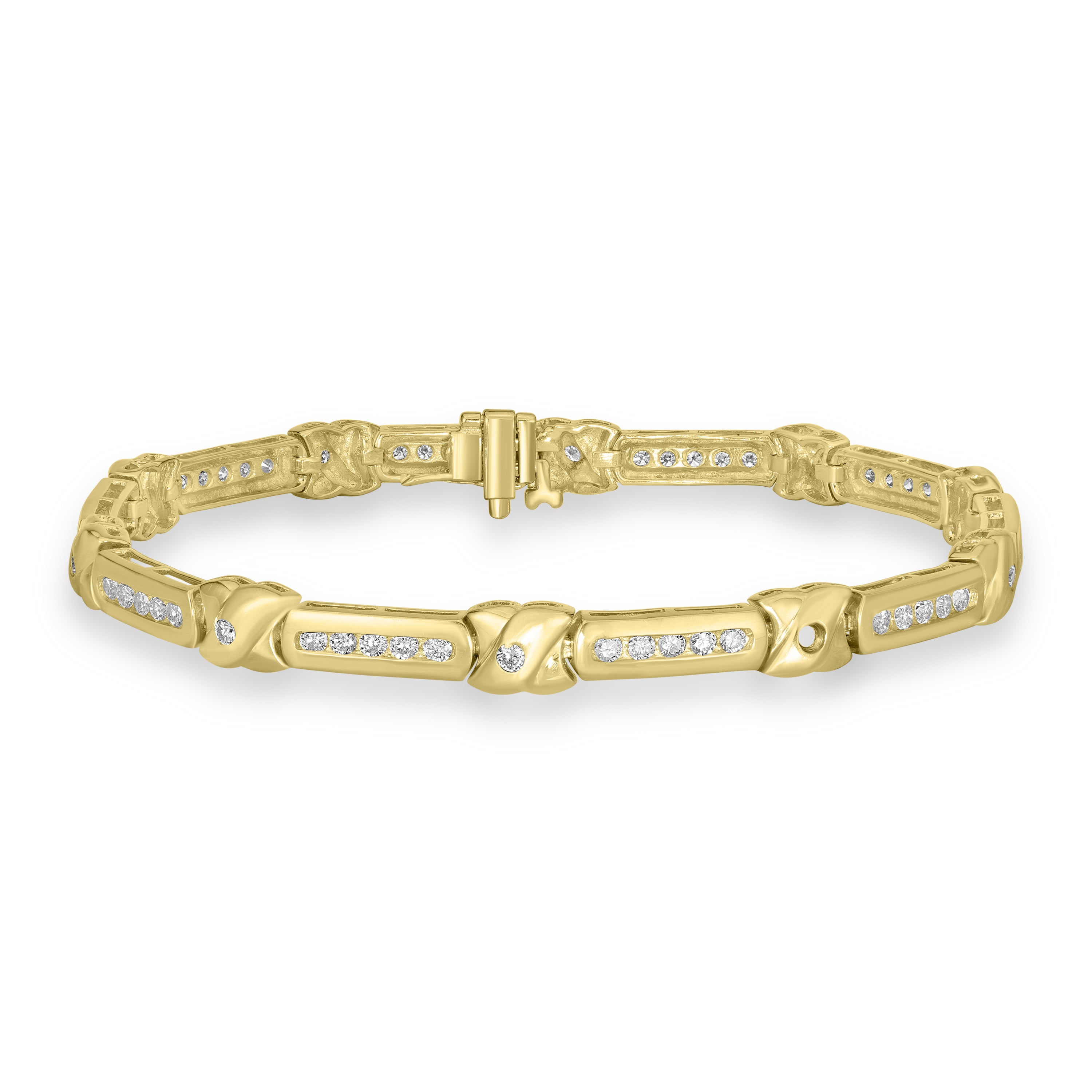 1.00 ct Diamonds Bracelet in 14K Yellow Gold