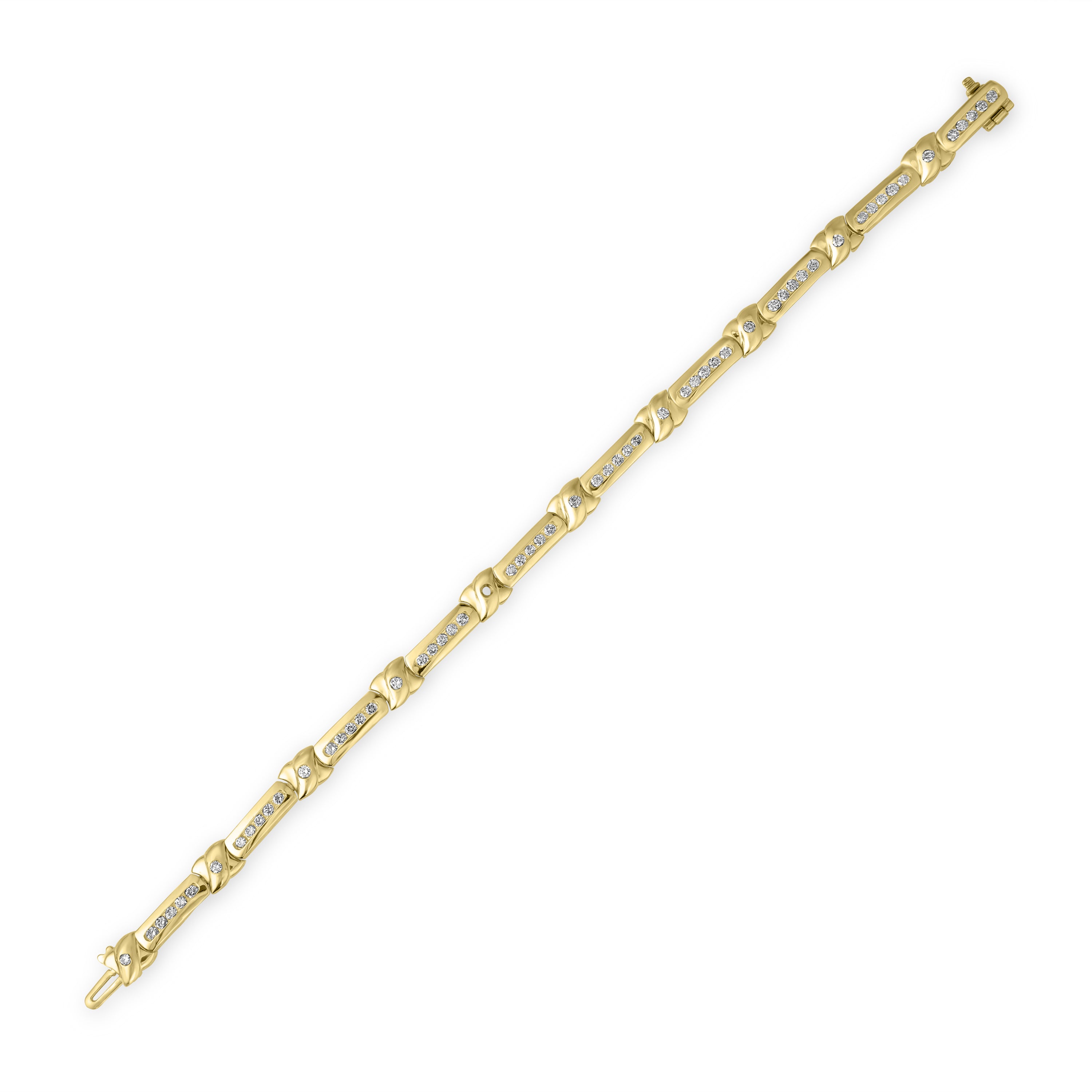 1.00 ct Diamonds Bracelet in 14K Yellow Gold