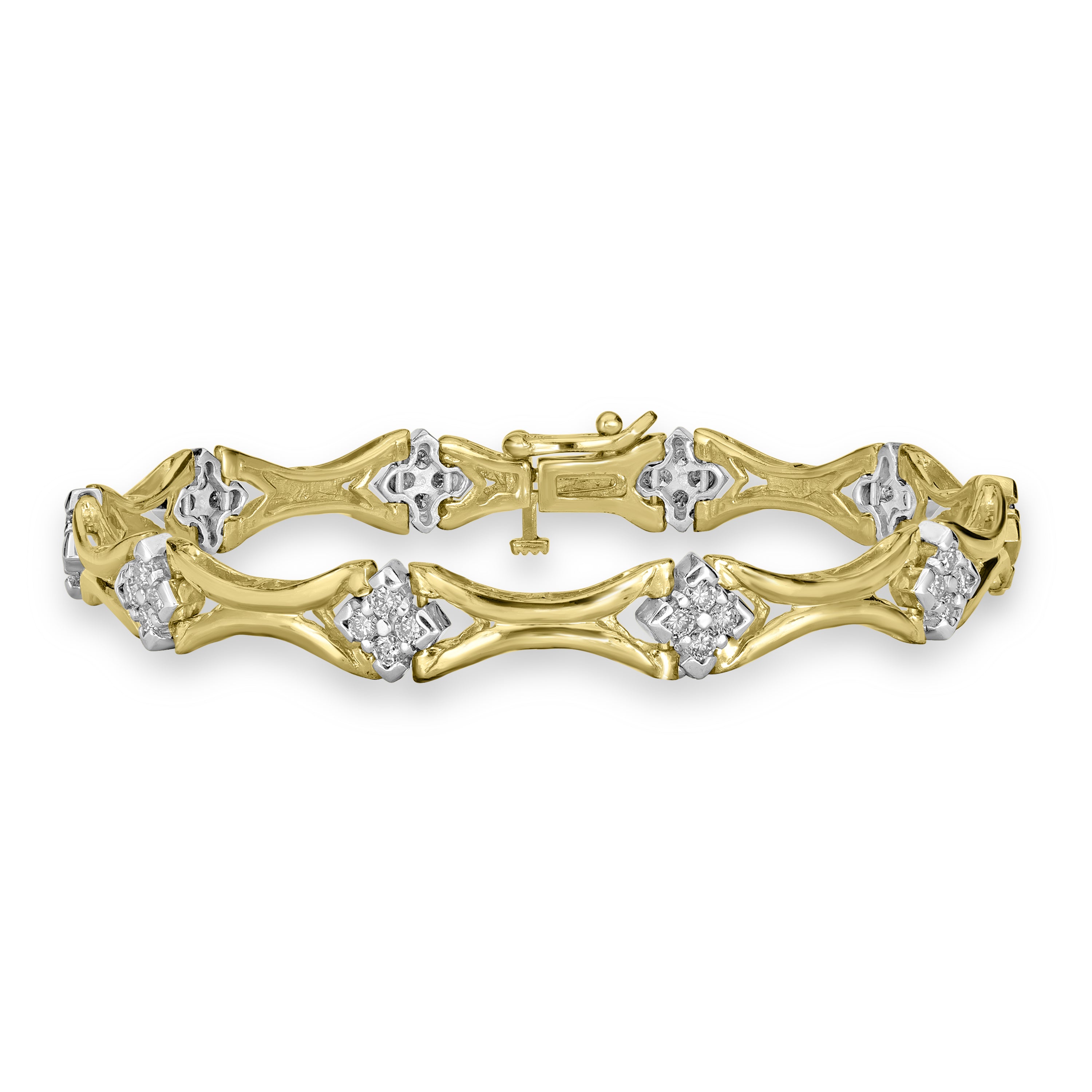2.00 ct Diamond Bracelet in 14K Yellow Gold