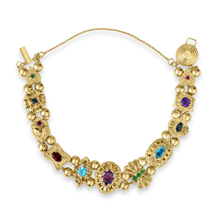5.00 ct Gemstone Bracelet in 10K Yellow Gold