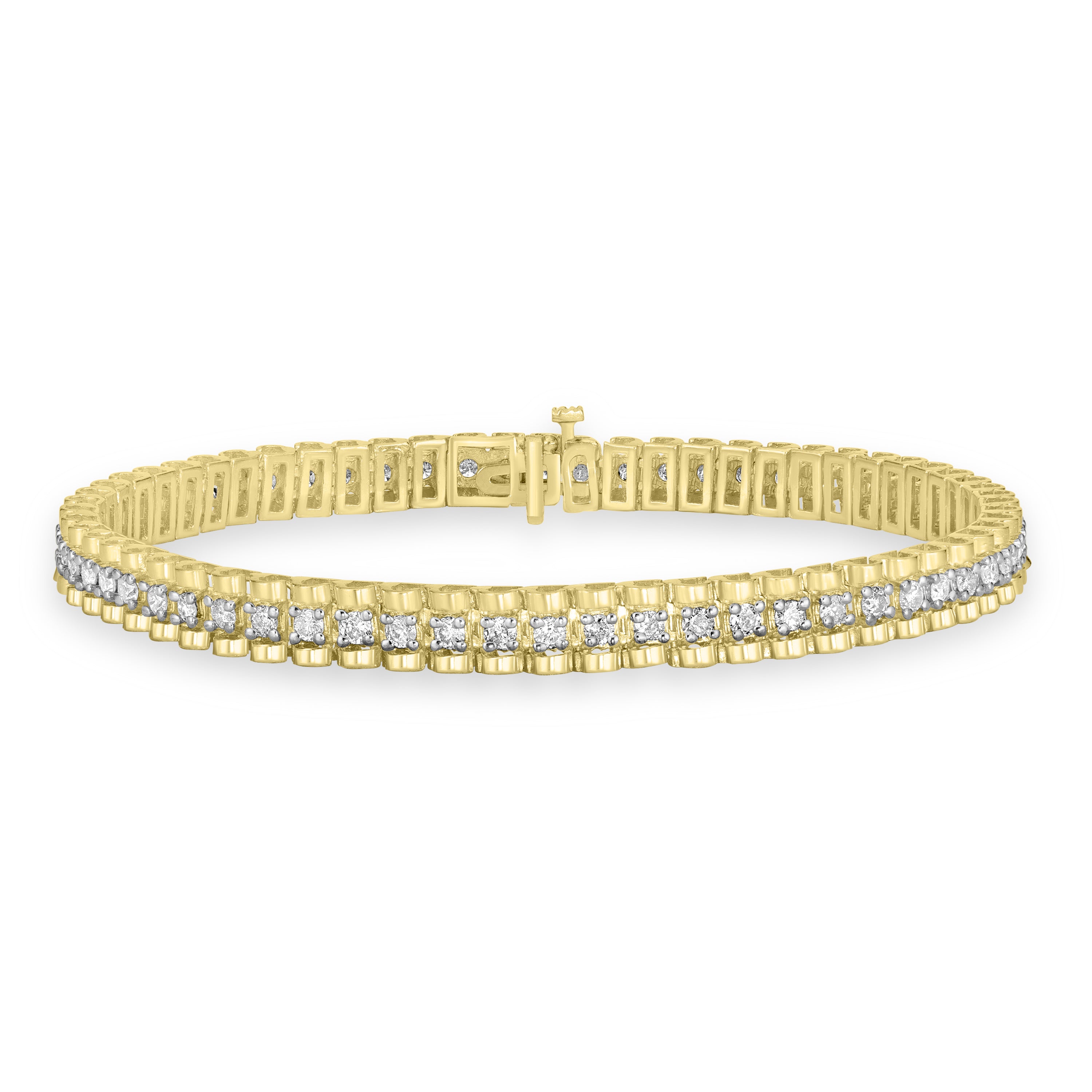 1.00 ct Diamonds Bracelet in 14K Yellow Gold