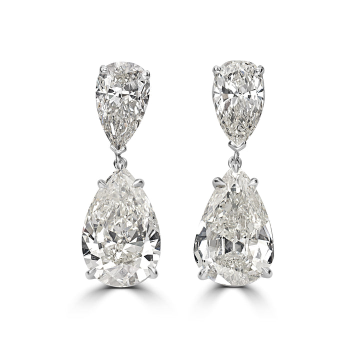 16.17 ct Diamond Earring in 18K White Gold