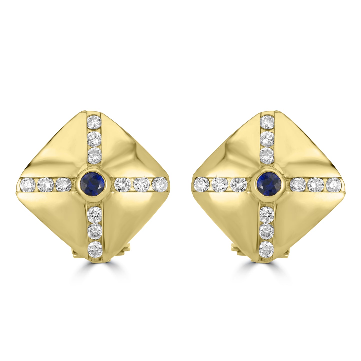 Sapphire & Diamond Earrings