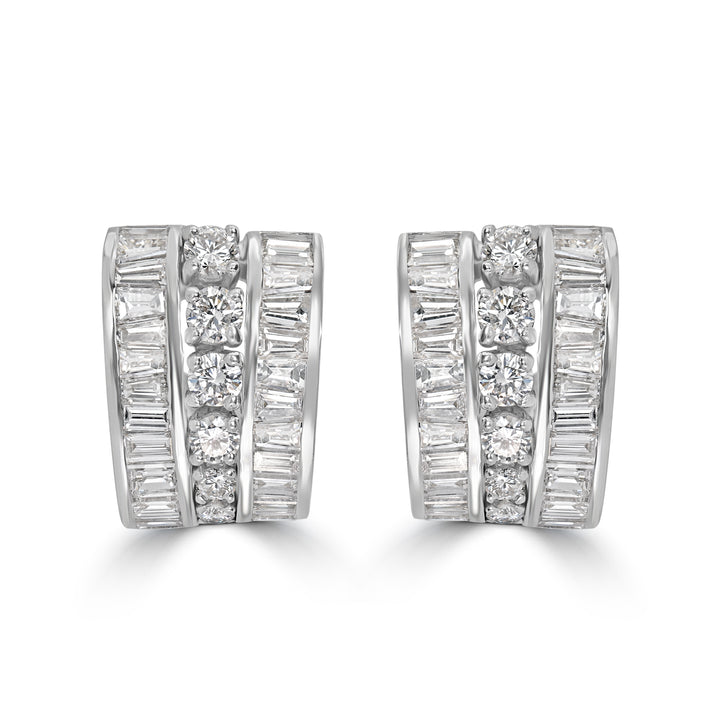 8.00 ct Diamond Earrings in Platinum