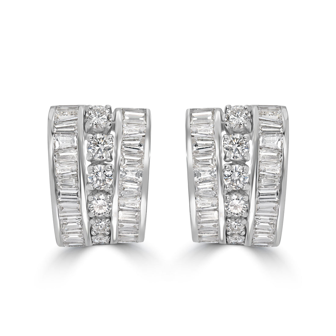 8.00 ct Diamond Earrings in Platinum