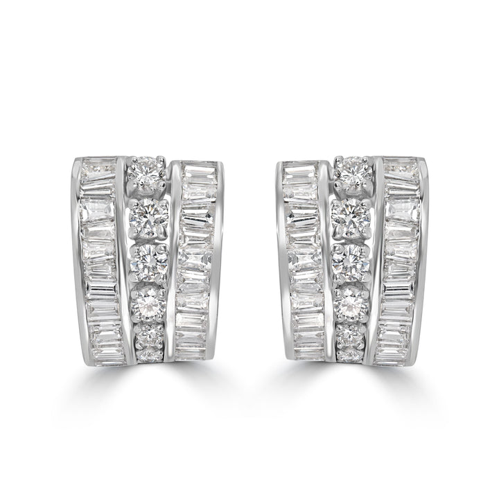 8.00 ct Diamond Earrings in Platinum