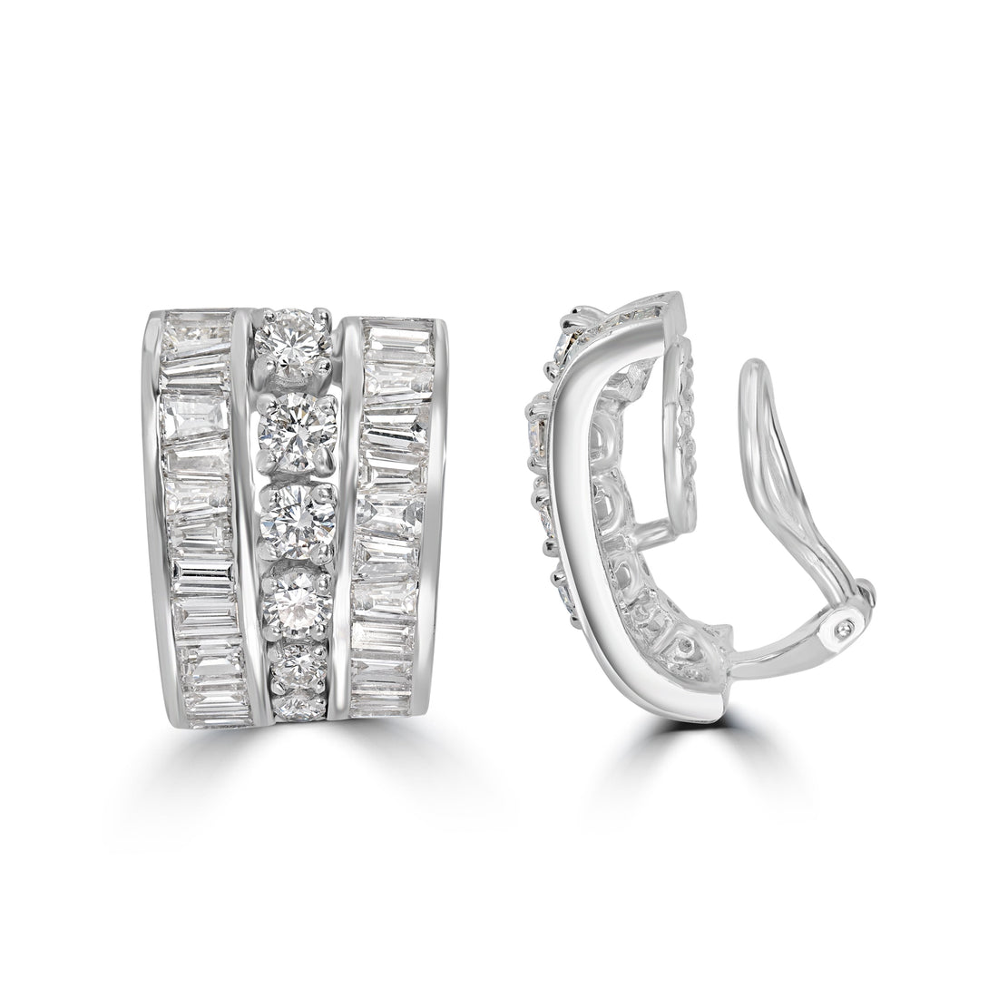 8.00 ct Diamond Earrings in Platinum