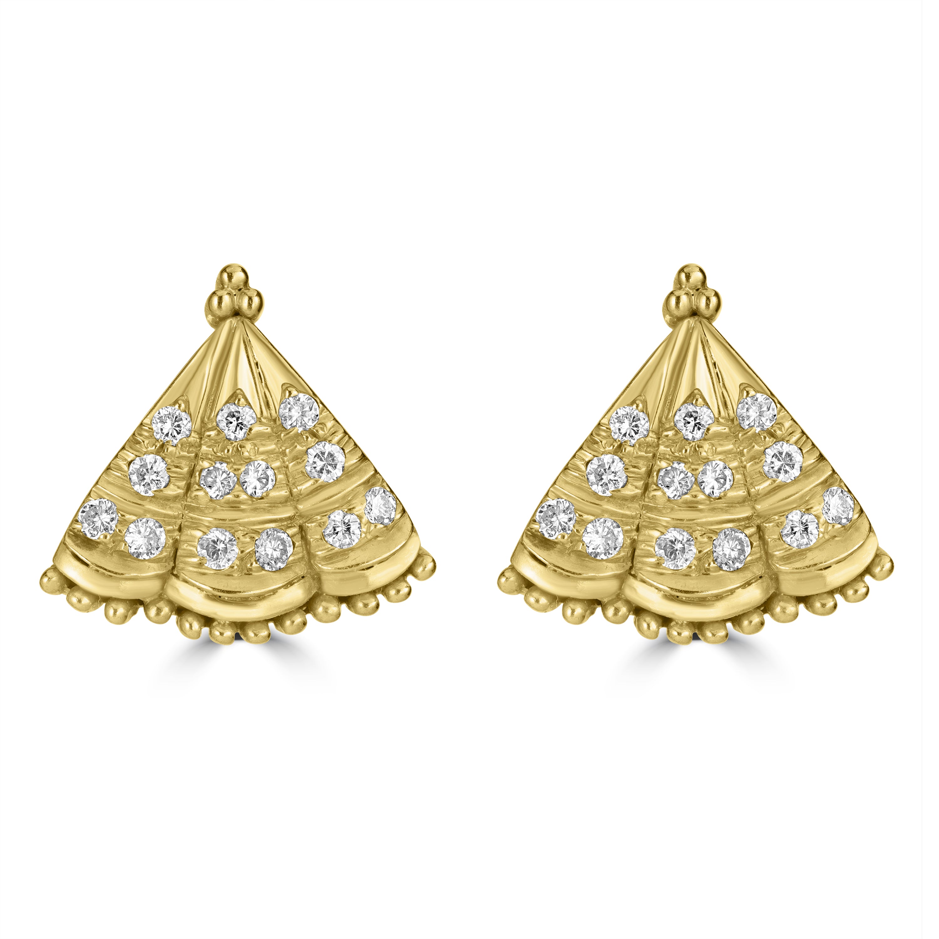0.25 ct Diamond Earrings in 18K Yellow Gold