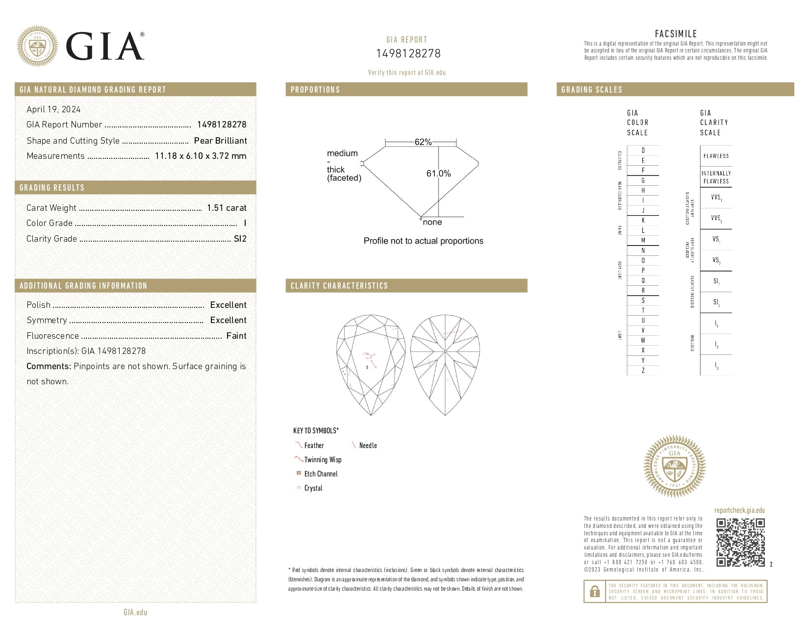 5.16 ctw Diamond Earrings in 18K Yellow Gold - GIA Certified