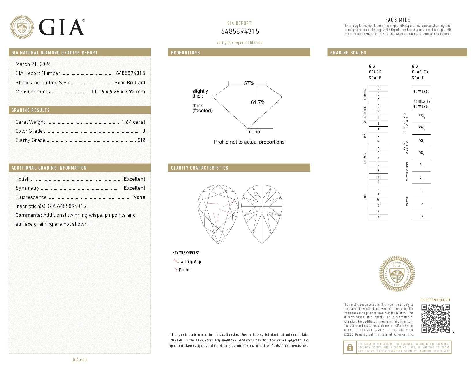 5.16 ctw Diamond Earrings in 18K Yellow Gold - GIA Certified