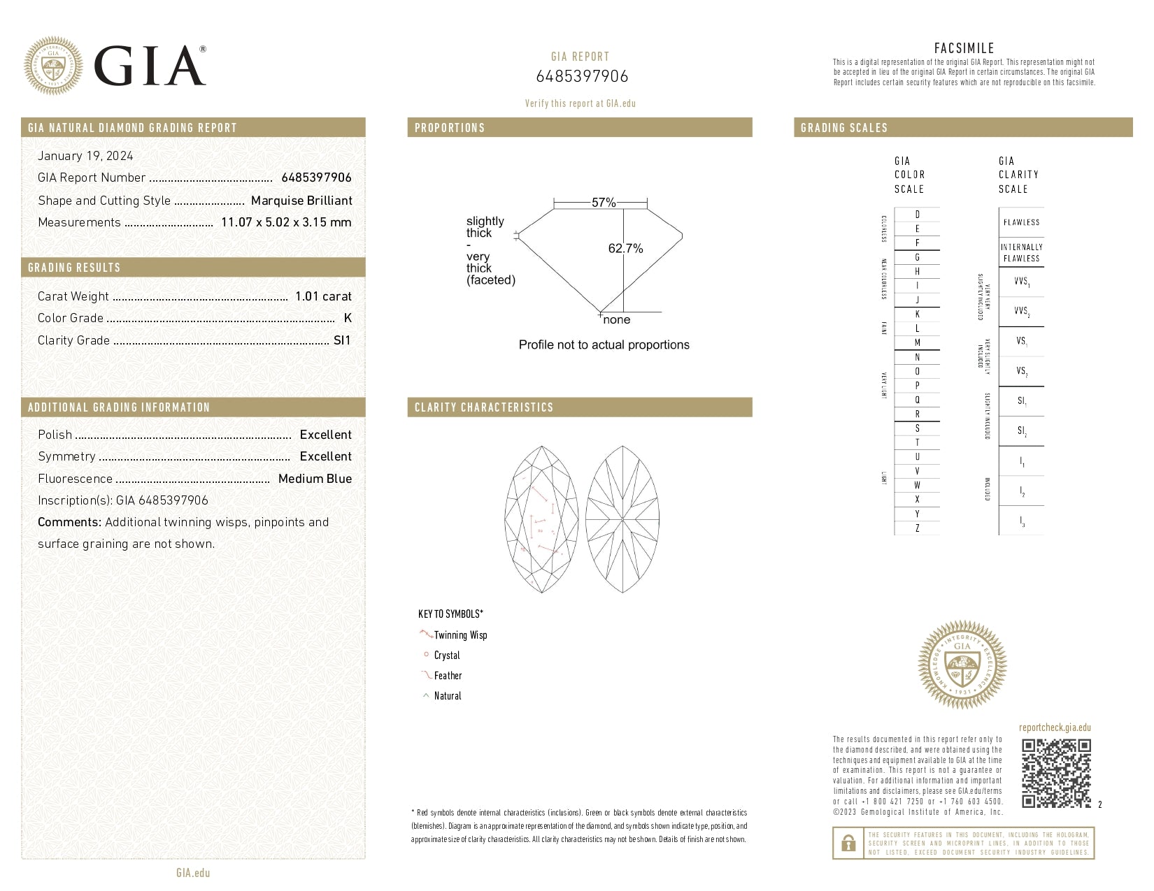 5.16 ctw Diamond Earrings in 18K Yellow Gold - GIA Certified