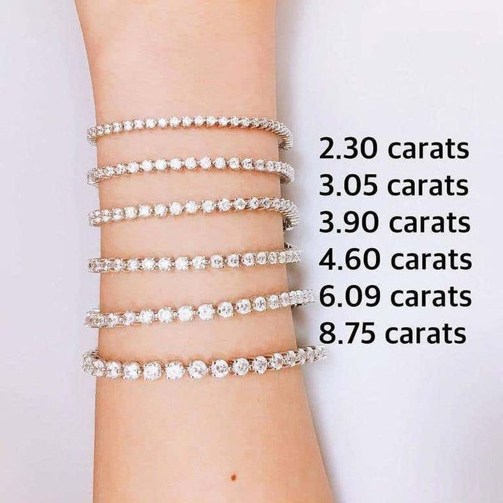 7.00 ct Diamond Tennis Bracelet in 18K White Gold