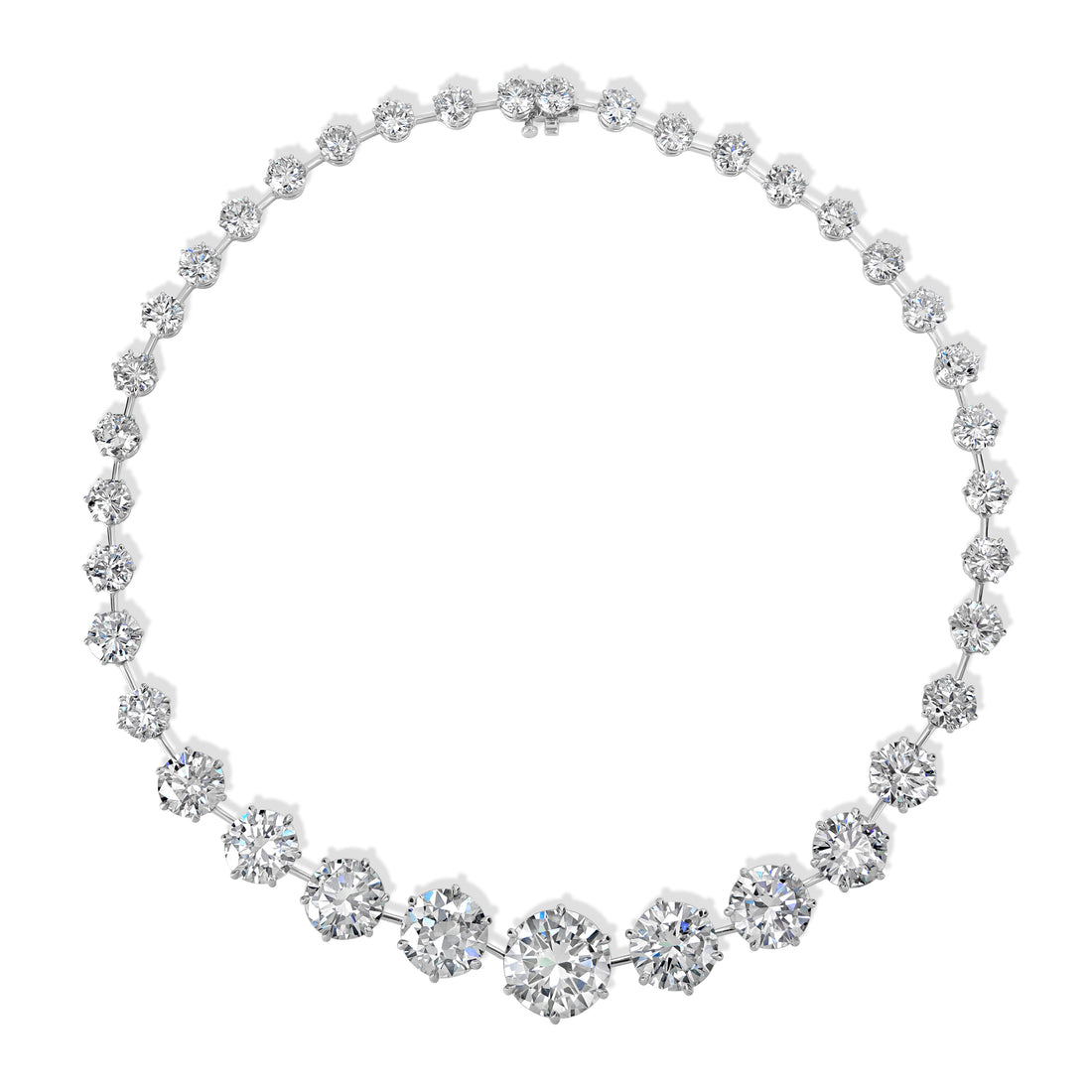 82.95 ctw Diamond Necklace in Platinum - GIA & EGL Certified