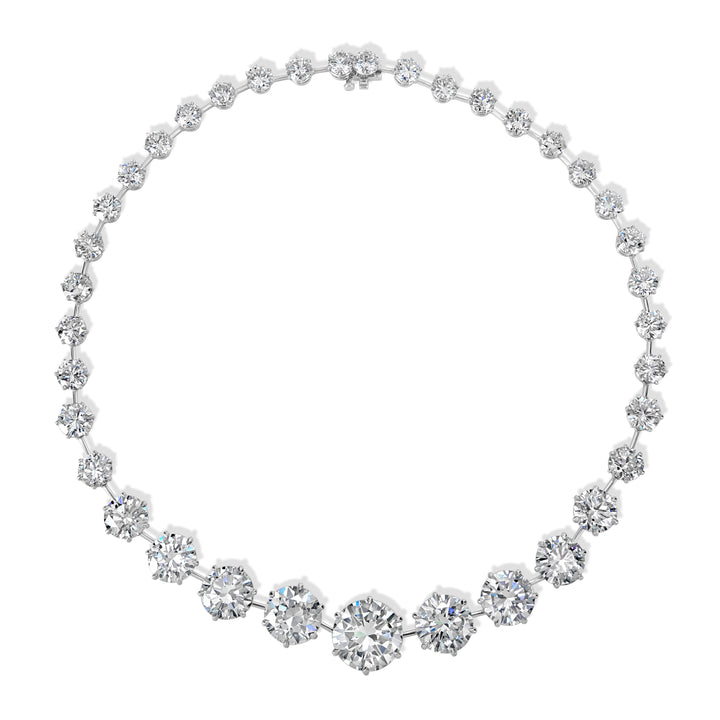 82.95 ctw Diamond Necklace in Platinum - GIA & EGL Certified
