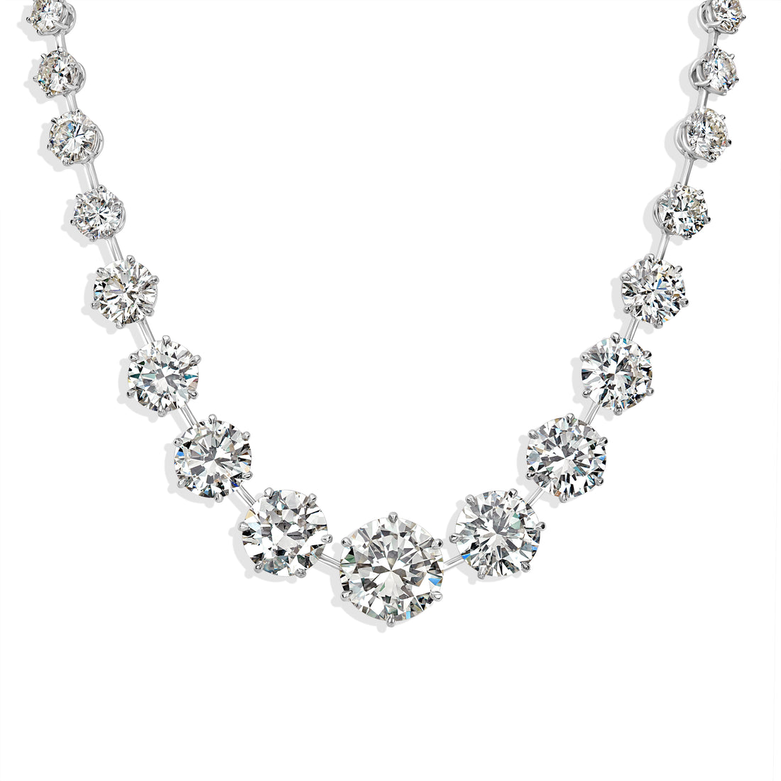 82.95 ctw Diamond Necklace in Platinum - GIA & EGL Certified