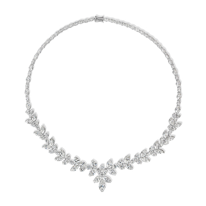 28.41 ct Diamond Necklace in 18K White Gold -  GIA Certified