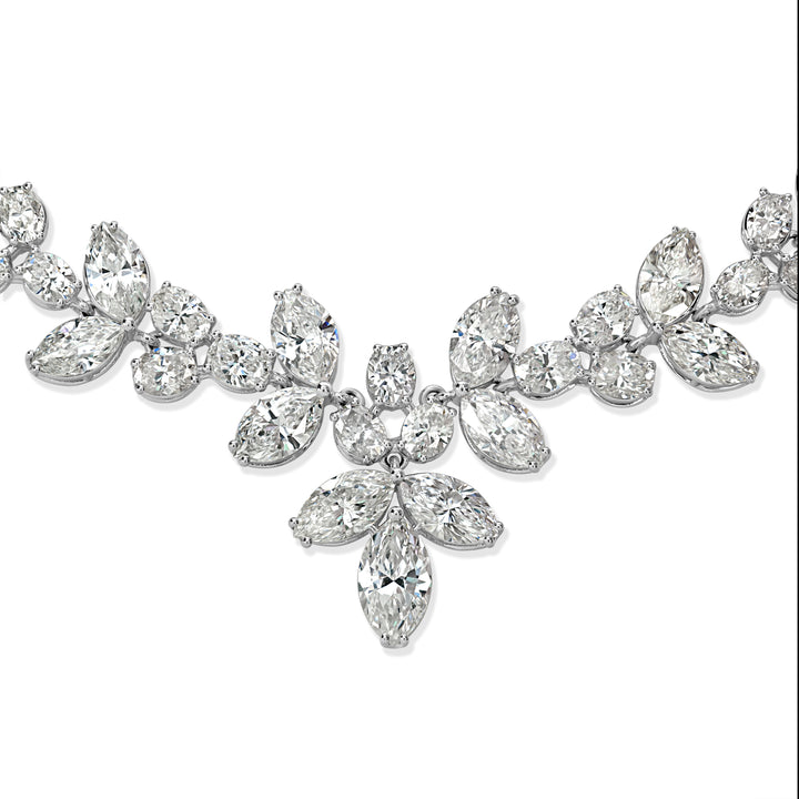 *** Certificate numbers not on diamondtrack 28.41 ctw Diamond Necklace in 18K White Gold