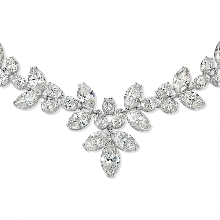28.41 ct Diamond Necklace in 18K White Gold -  GIA Certified