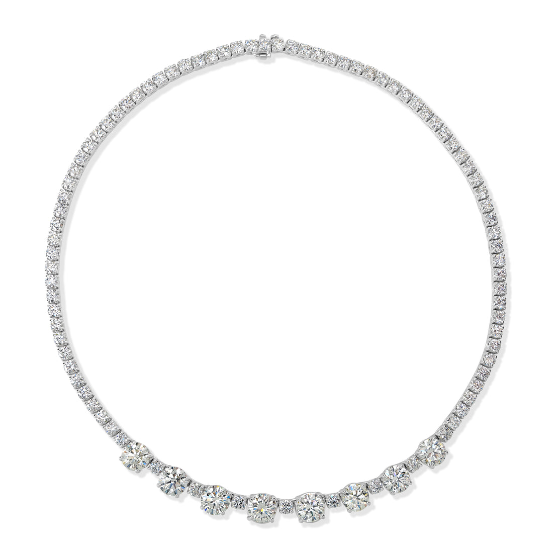 36.58 ctw Diamond Necklace in Platinum - GIA Certified