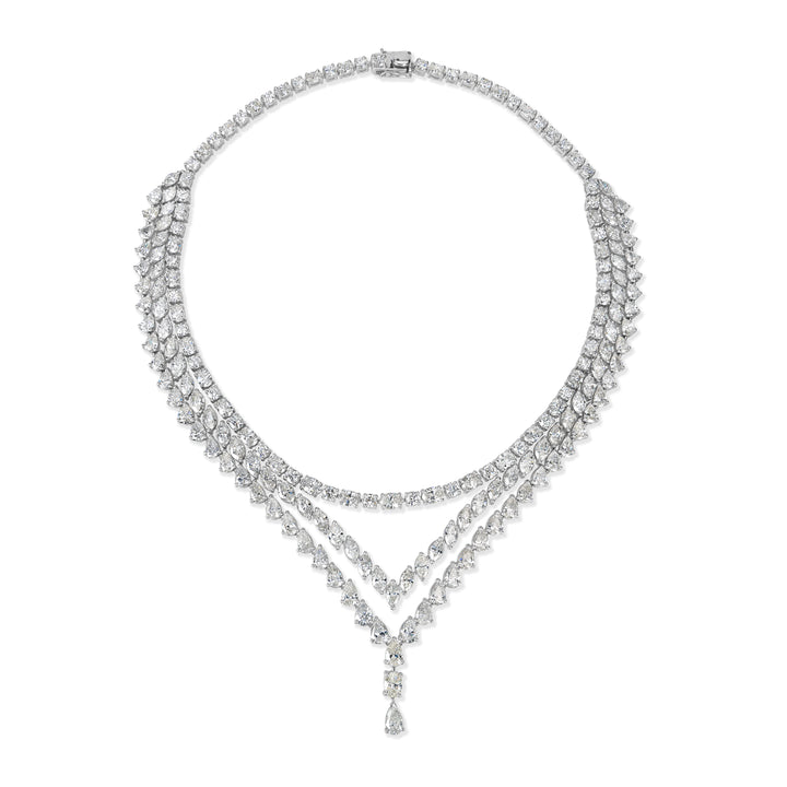 60.48 ct Diamond Necklace in Platinum
