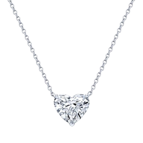 5.01 ct Heart Shape Diamond Solitaire Pendant - EGL Certified