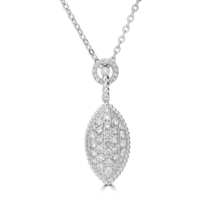 1.94 ct Diamond Pendant Necklace in 14K White Gold