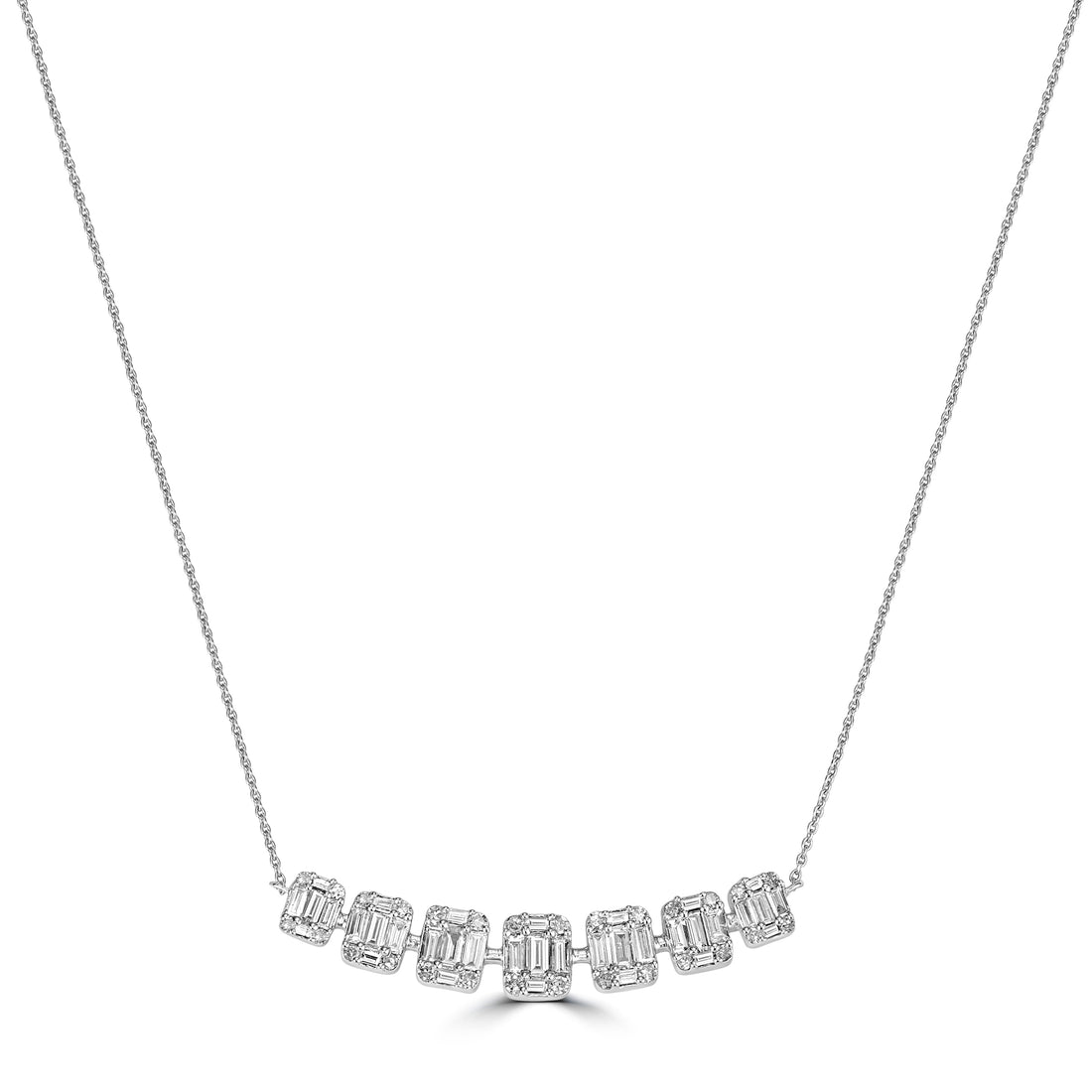 0.80 ct Diamond Pendant in 14K White Gold