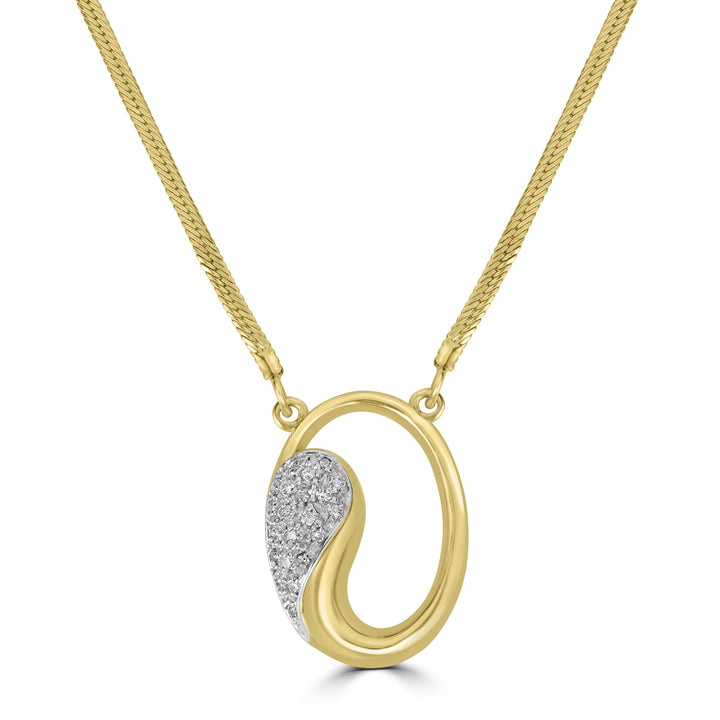 0.20 ct Diamond Pendant in 14K Yellow Gold